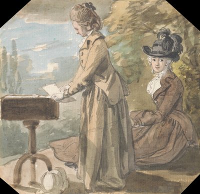 Lady Francis Scott en Lady Elliot door Paul Sandby